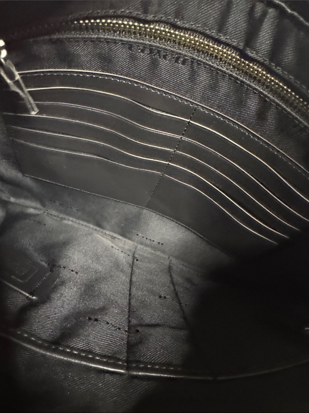 Coach Black Pebbled Leather Travel Pouch - Picture 3 of 8
